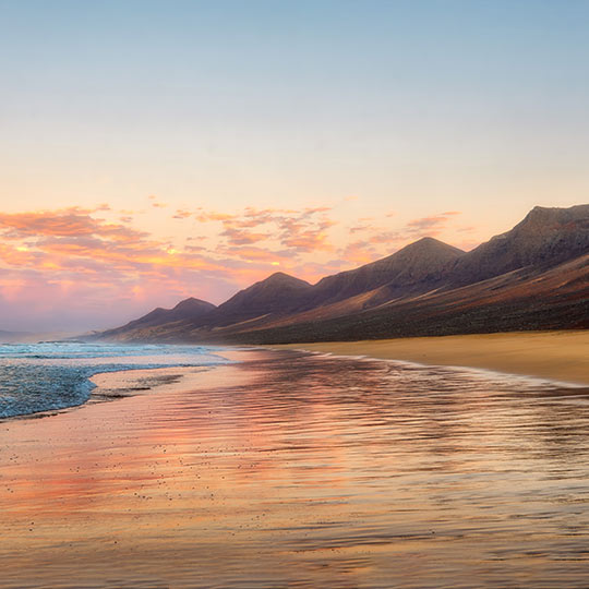 Praia de Cofete, em Fuerteventura, Ilhas Canárias