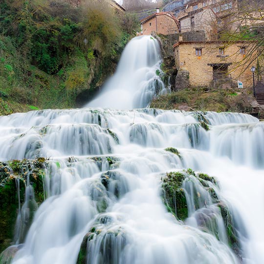 Waterfall in Orbaneja del Castillo, Burgos