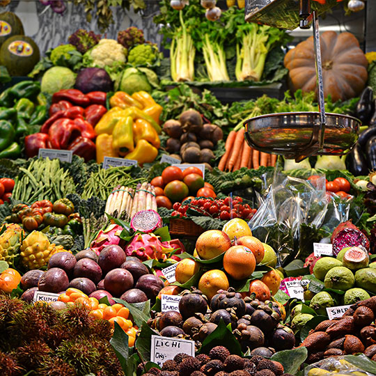 Stall in the Boquería Market