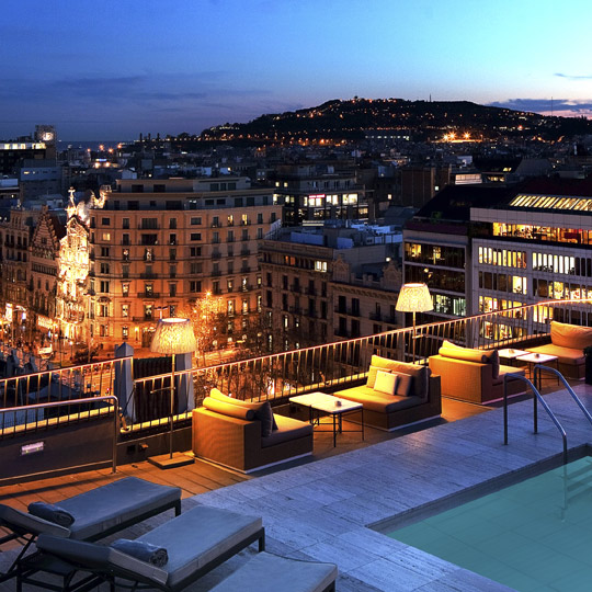 Terraza la Dolce Vitae, del Majestic Hotel, en Barcelona Terraza la Dolce Vitae, del Majestic Hotel, en Barcelona