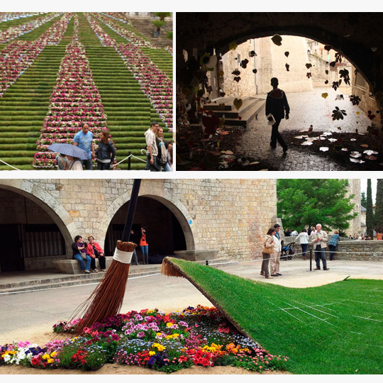 Праздник «Время цветов» в Жироне (Каталония) 