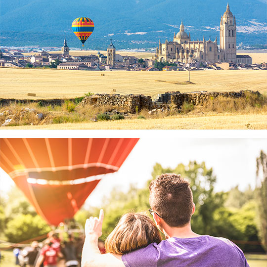 Images of hot air balloons in Spain © Foto arriba: Juan Enrique Barrio