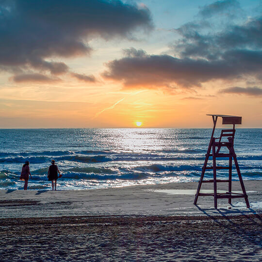 Lifeguard post in Guardamar del Segura, Alicante