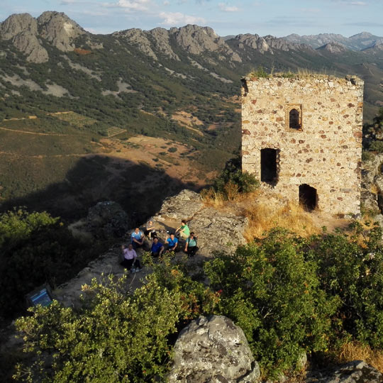 Cabañas del Castillo im Geopark Villuercas - Ibores – Jara, in der Provinz Cáceres (Extremadura)