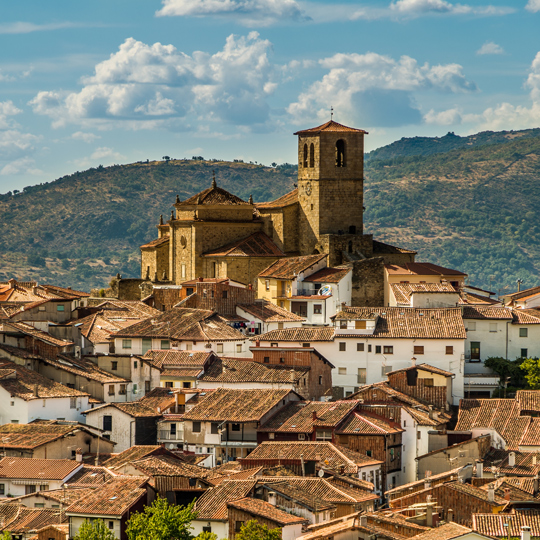 Vista de Hervás en Cáceres, Extremadura