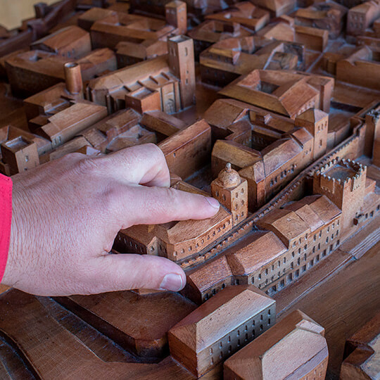 Model of Cáceres for the blind in the Cáceres Visitors’ Centre