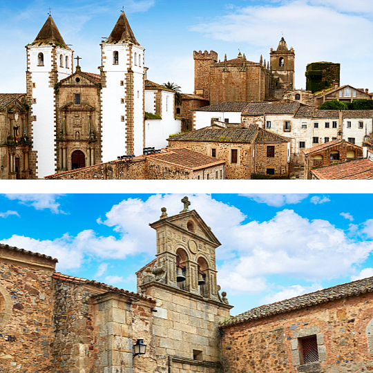 Arriba: Iglesia de San Francisco Javier / Abajo: Convento de San Pablo