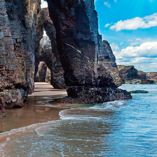 Playa de las Catedrales en Ribadeo, Lugo