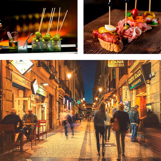 Starówka Donostii-San Sebastián i pintxos 