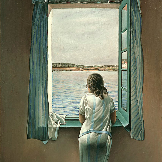 「サルバドール・ダリ－窓辺の少女（1925）」