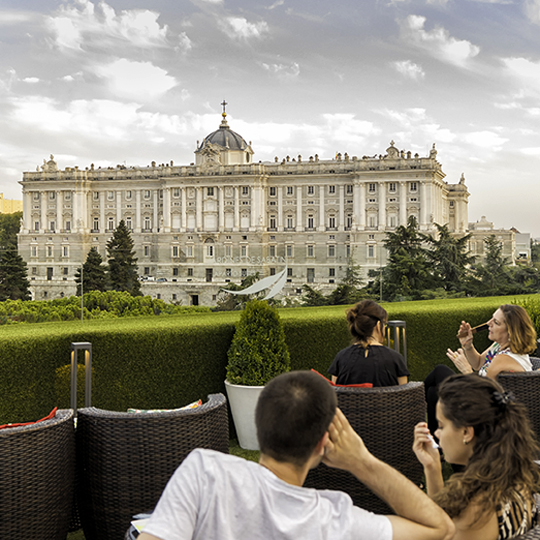 Palazzo Reale dalla terrazza Sabatini