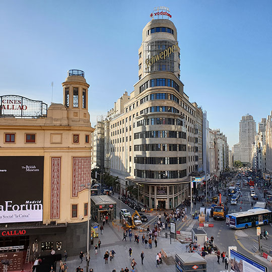 Plaza Callao i Gran Vía, Madryt