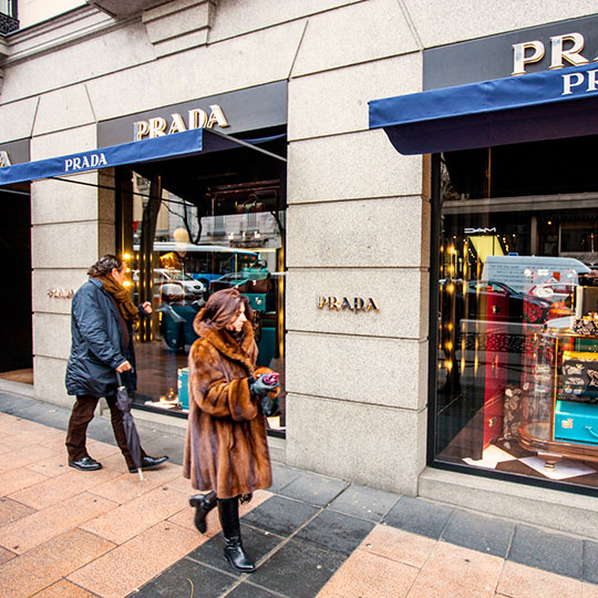 Shop windows in the Salamanca District