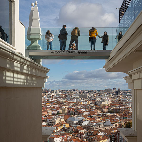 Views of Madrid from the España Building