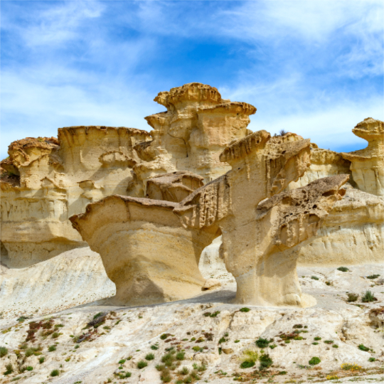 Die Gredas de Bolnuevo in Mazarrón, Murcia