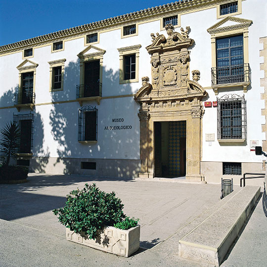 Eingang des Archäologischen Museums von Lorca. Murcia