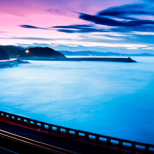 Coastal road in Zumaia