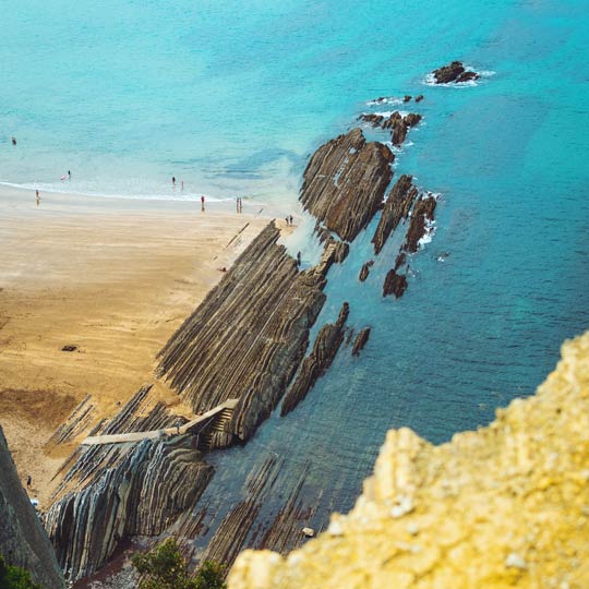 Itinerario del Flysch, a Zumaia (Paesi Baschi)