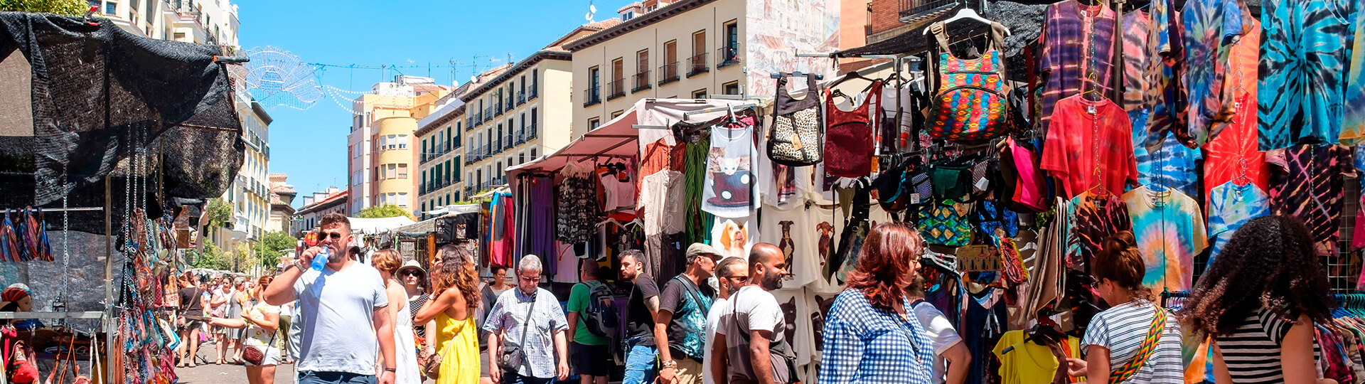 El Rastro street market in Madrid