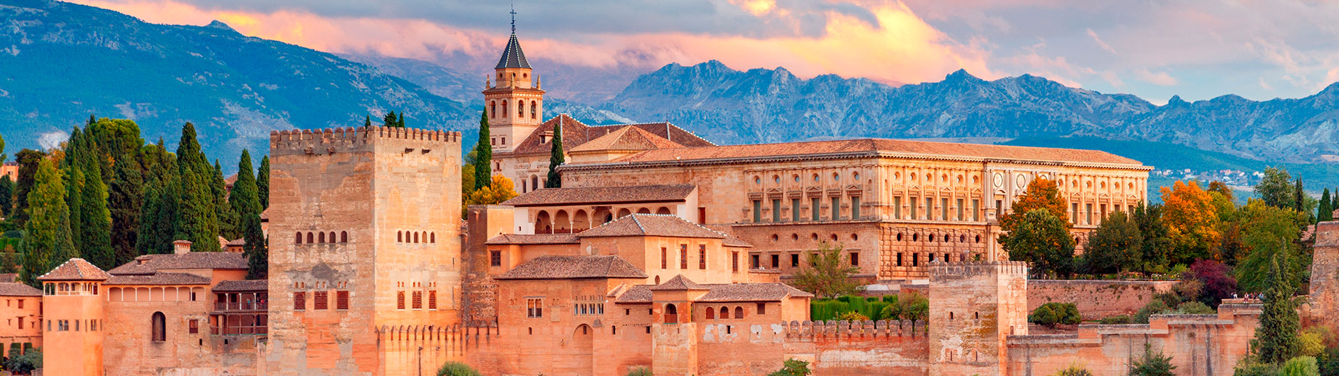 Vista panorámica de la Alhambra, Granada