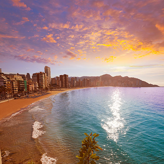 Spiaggia di Levante a Benidorm, Alicante