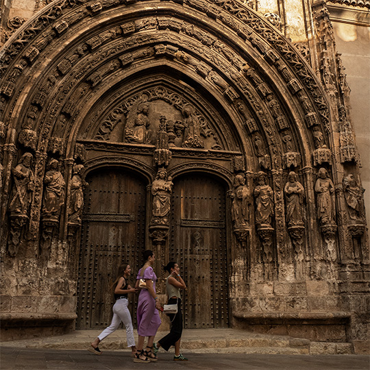 Fassade der Kirche Santa María, Requena