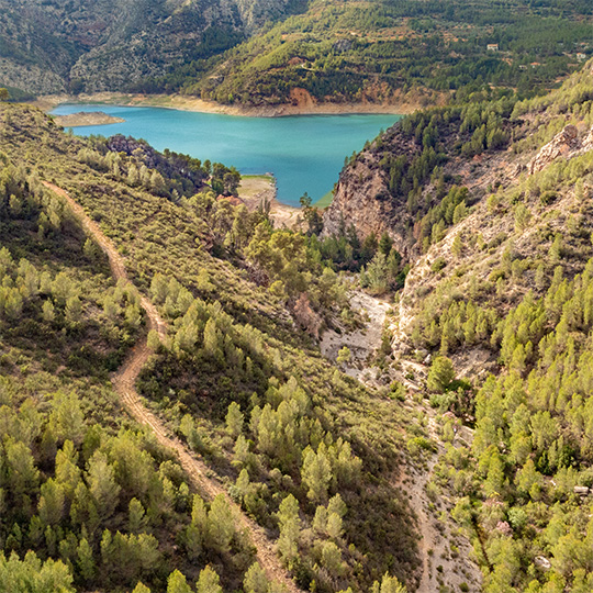 Landschaft an der Weinstraße Utiel-Requena