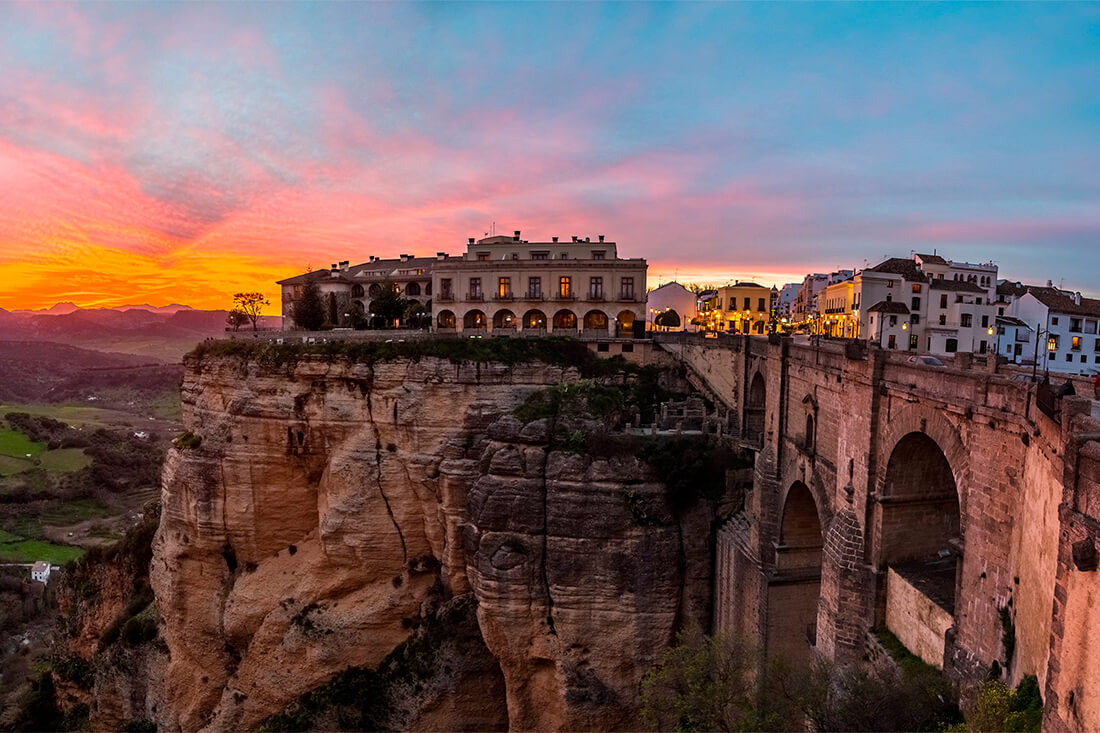 Sunset in Ronda, Malaga