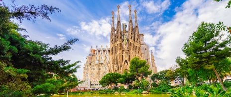 Sagrada Familia en Barcelona, Cataluña