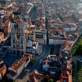 Vista aerea di Burgos