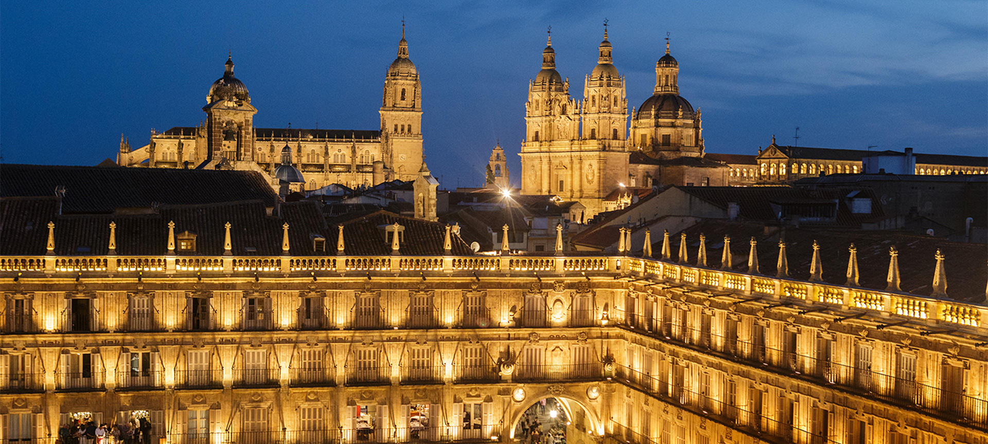 Plaza Mayor, Cathedral and University of Salamanca