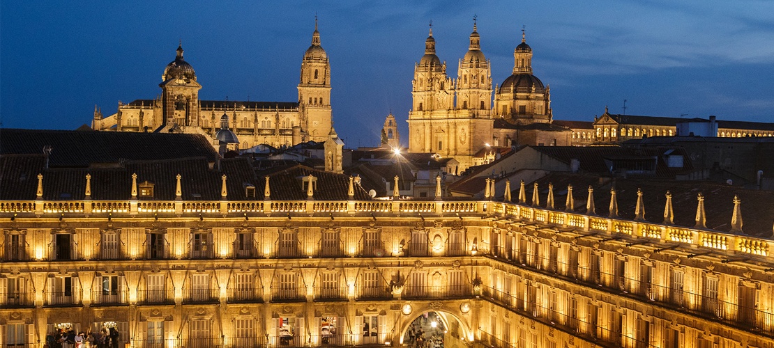 Plaza Mayor, Cathedral and University of Salamanca