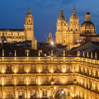 Plaza Mayor, Kathedrale und Universität von Salamanca