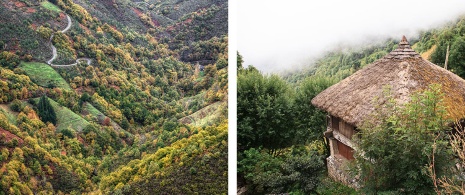  Left: Sierra de Ancares, Lugo / Right: Pallozas in O Cebreiro, Lugo