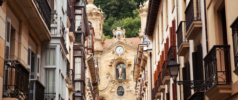 Church in the Old Town of Donostia-San Sebastián