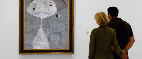 Mann mit Pfeife. Miró. Museum Reina Sofía