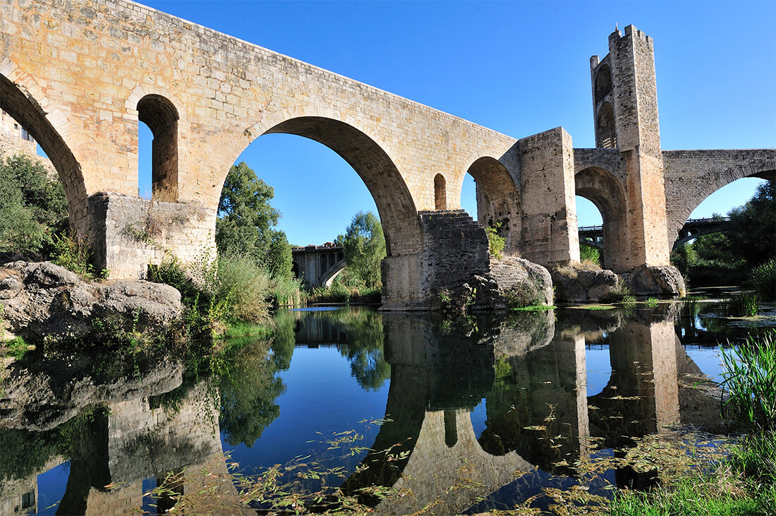 Mediaeval bridge in Besalú
