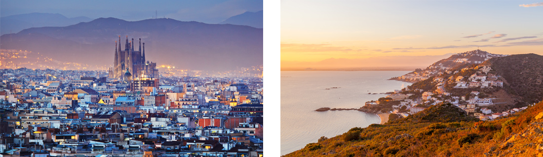 Vista de Barcelona - Vista de Roses Vista de Barcelona - Vista de Roses