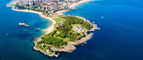 Vista aérea de Santander en Cantabria