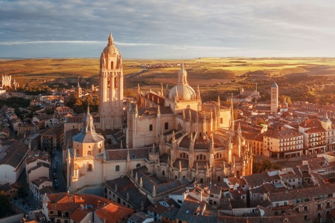 Veduta di Segovia, Castiglia e León