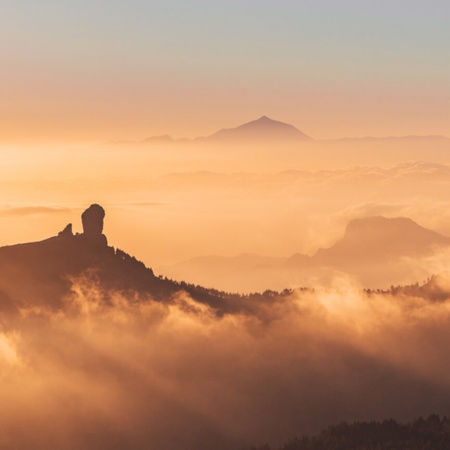 Vista das Ilhas Canárias