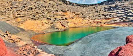 Die Grüne Lagune auf Lanzarote