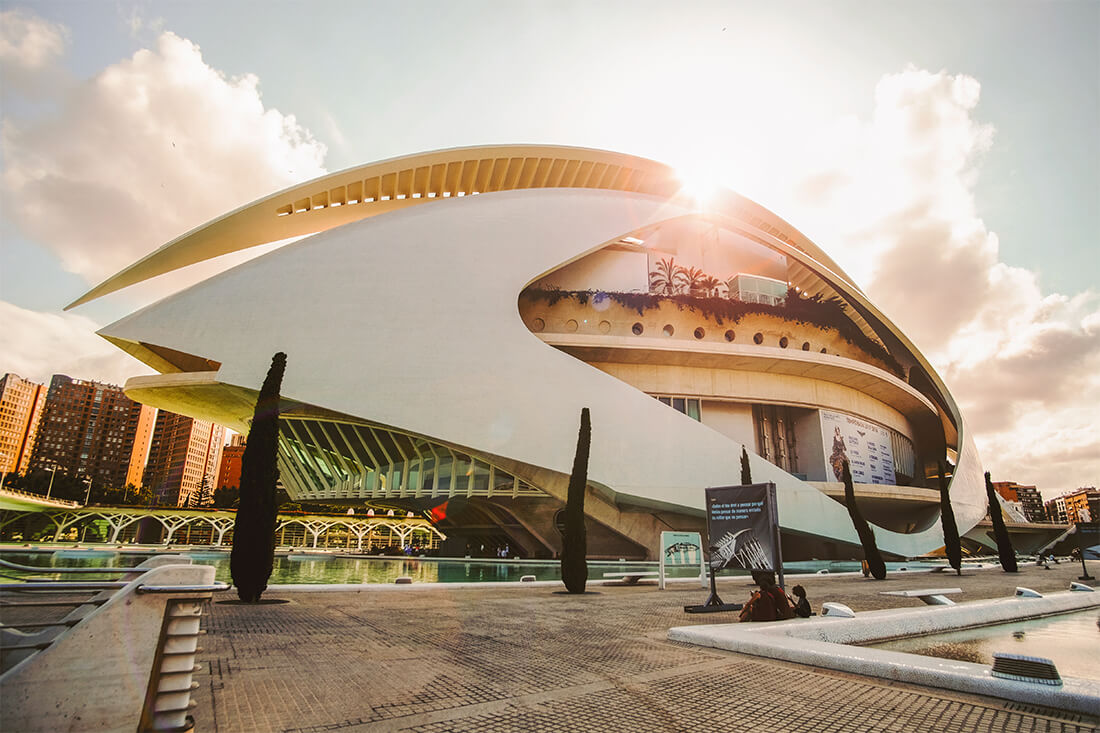 Ciudad de las Artes y las Ciencias en Valencia