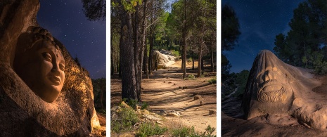 Images de la route des visages de Buendía dans la province de Cuenca, Castille-La Manche