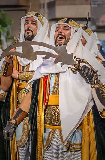 Festlichkeit der Moros y Cristianos in Crevillente, Alicante