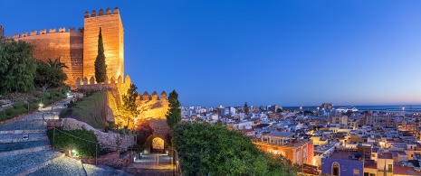 Widok na Almerię z Alcazaby w Andaluzji