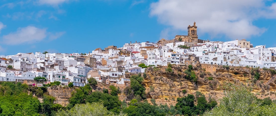 Vista de Arcos de la Frontera, em Cádis, Andaluzia