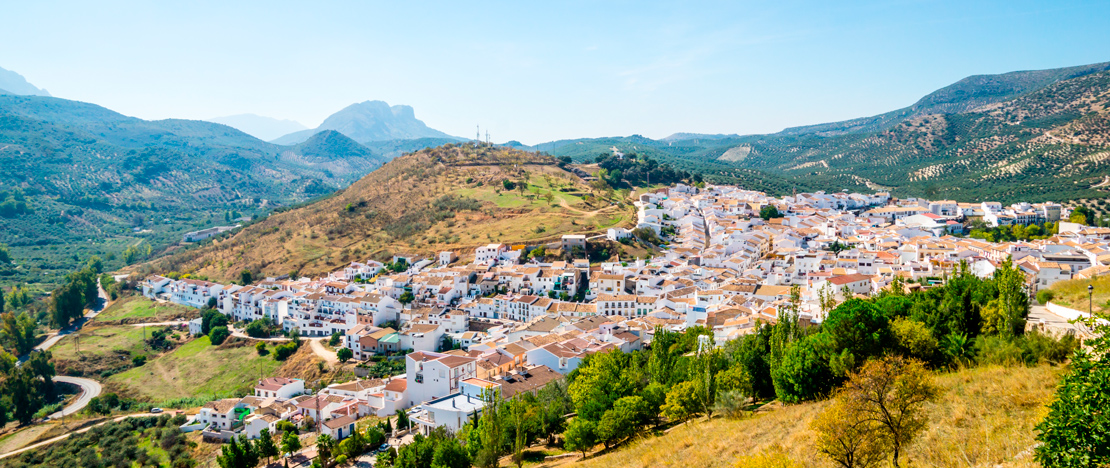 Vista do município de Carcabuey, em Córdoba, Andaluzia