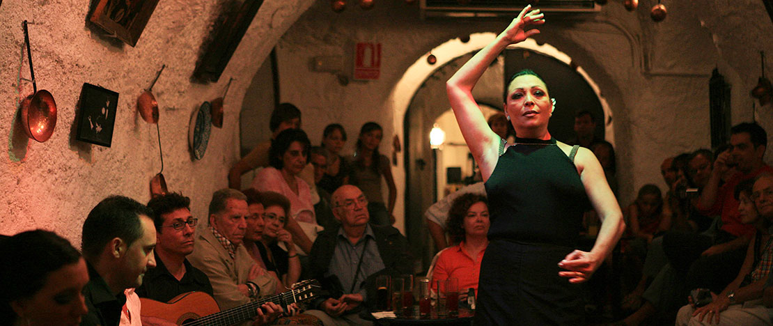 Spectacle dans une grotte du Sacromonte Spectacle dans une grotte du Sacromonte
