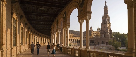 Plaza de España square in Seville